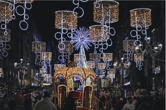 Decoración y luces de Navidad en Vigo