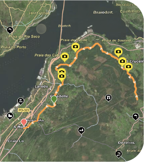 Mapa de la Ruta del Agua