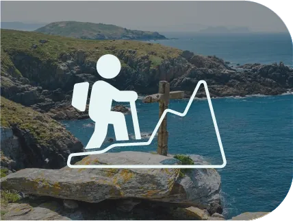 Ruta de senderismo en la isla de Ons